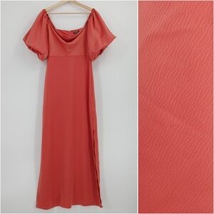 Nasty Gal Puff Sleeve Maxi